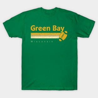 Vintage Green Bay Football Retro Wisconsin At Gameday T-Shirt